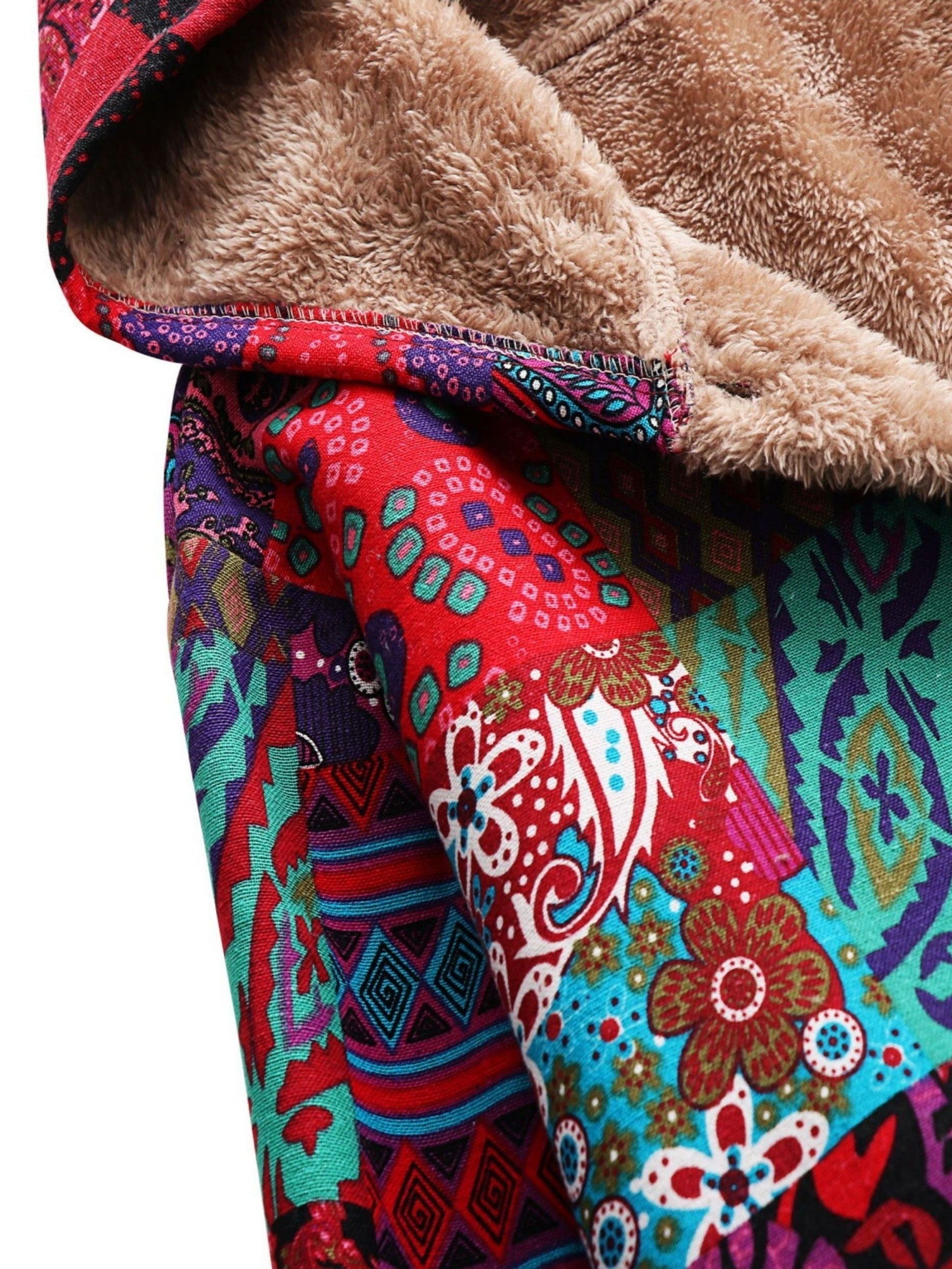 AUDREY™|BOHO PATCHWORK COAT