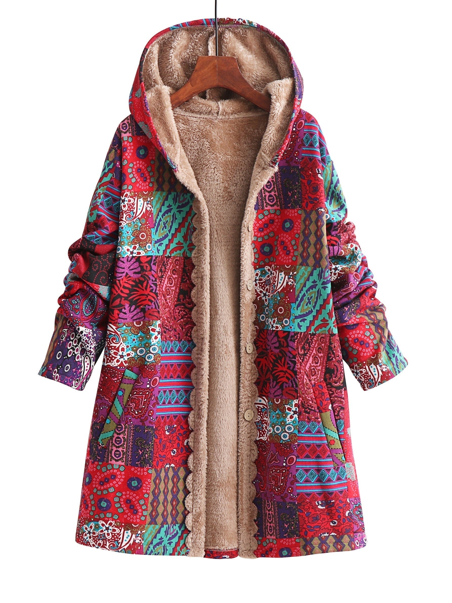 AUDREY™|BOHO PATCHWORK COAT