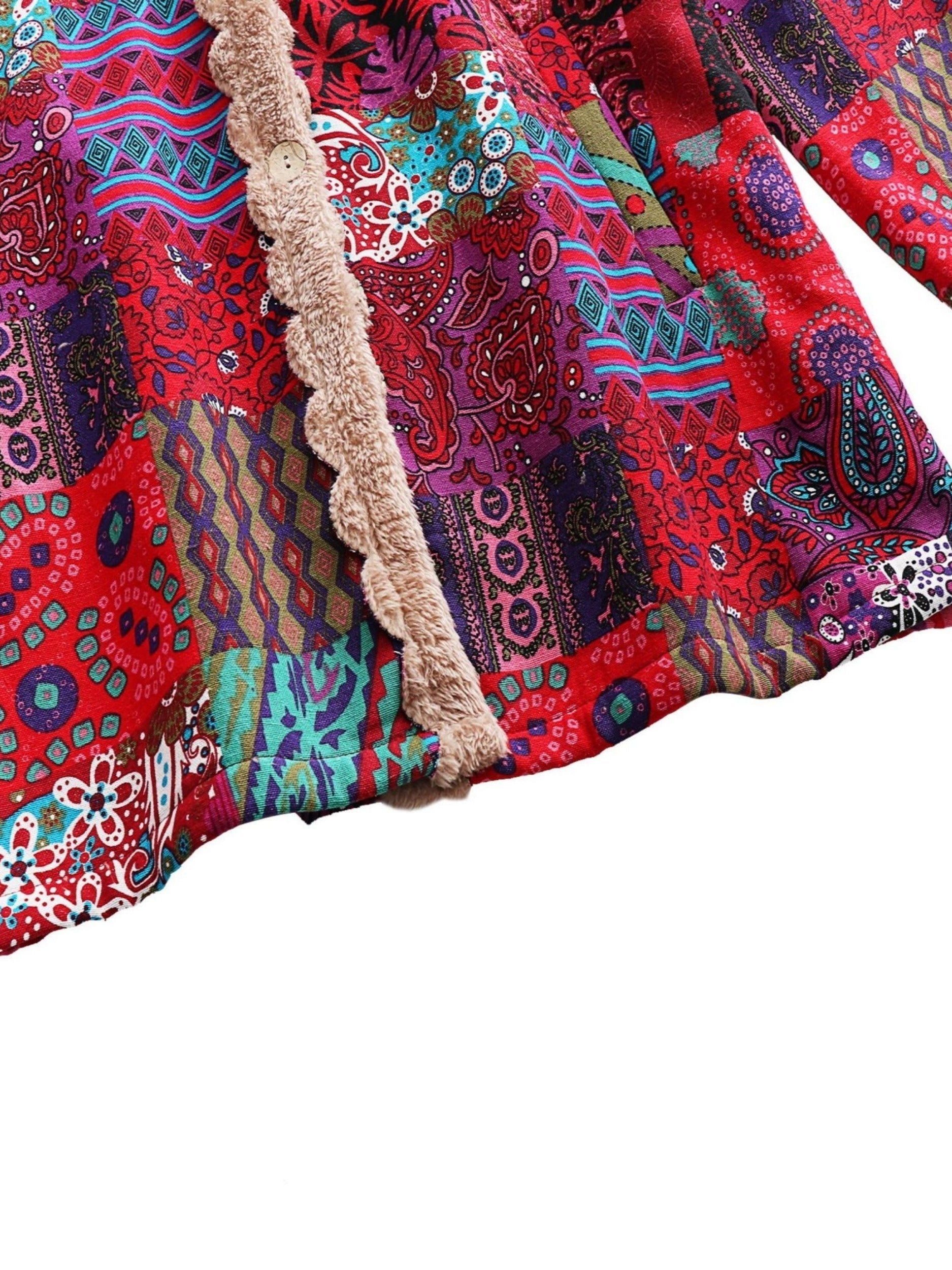 AUDREY™|BOHO PATCHWORK COAT