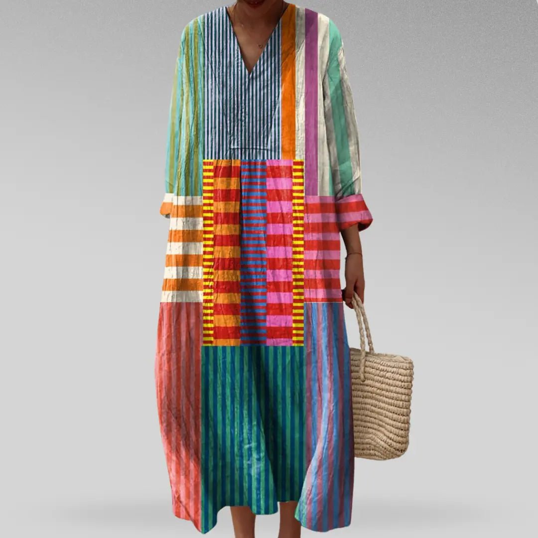 Naomi | Colorblock Breeze Maxi Dress