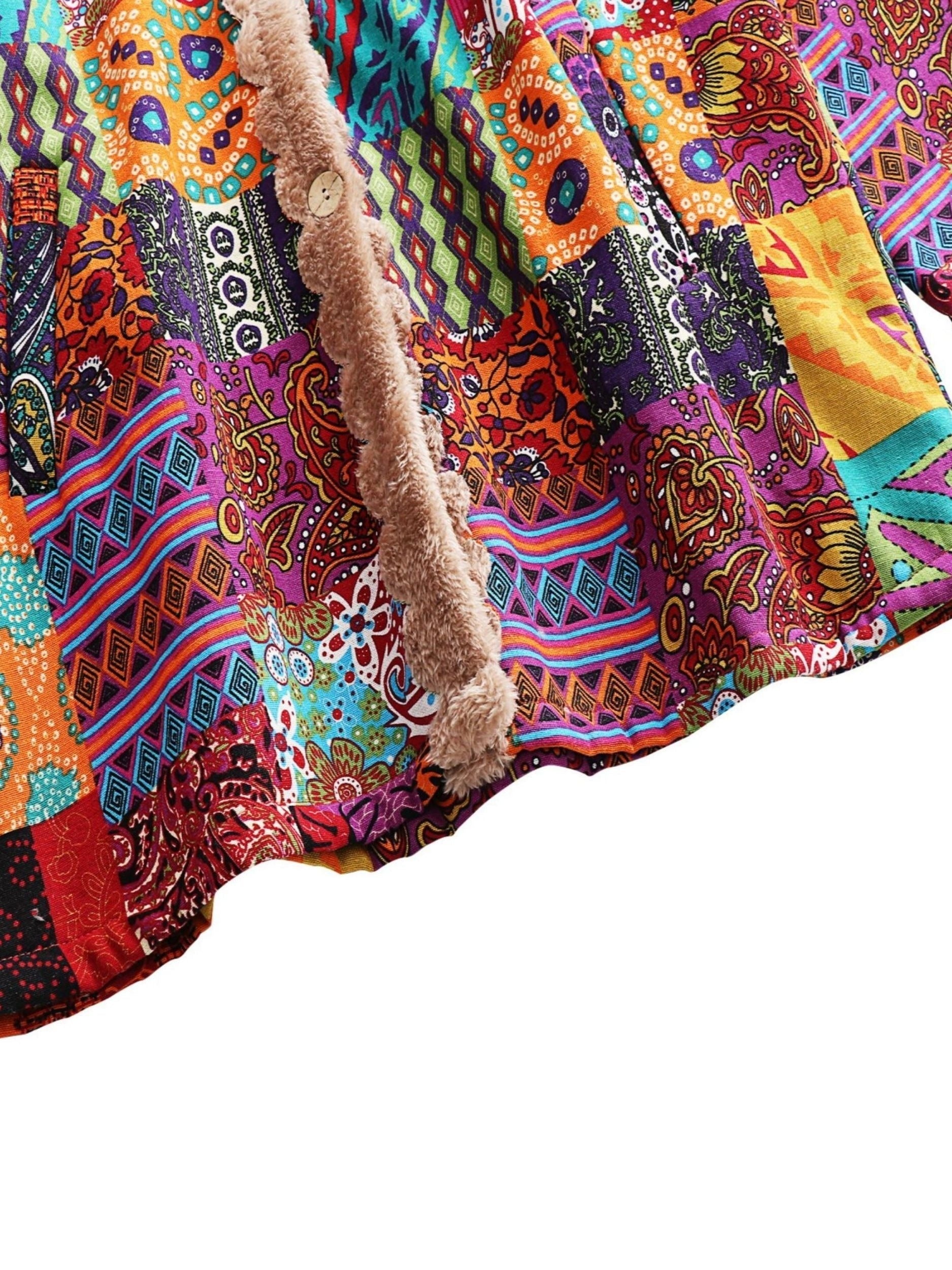 AUDREY™|BOHO PATCHWORK COAT