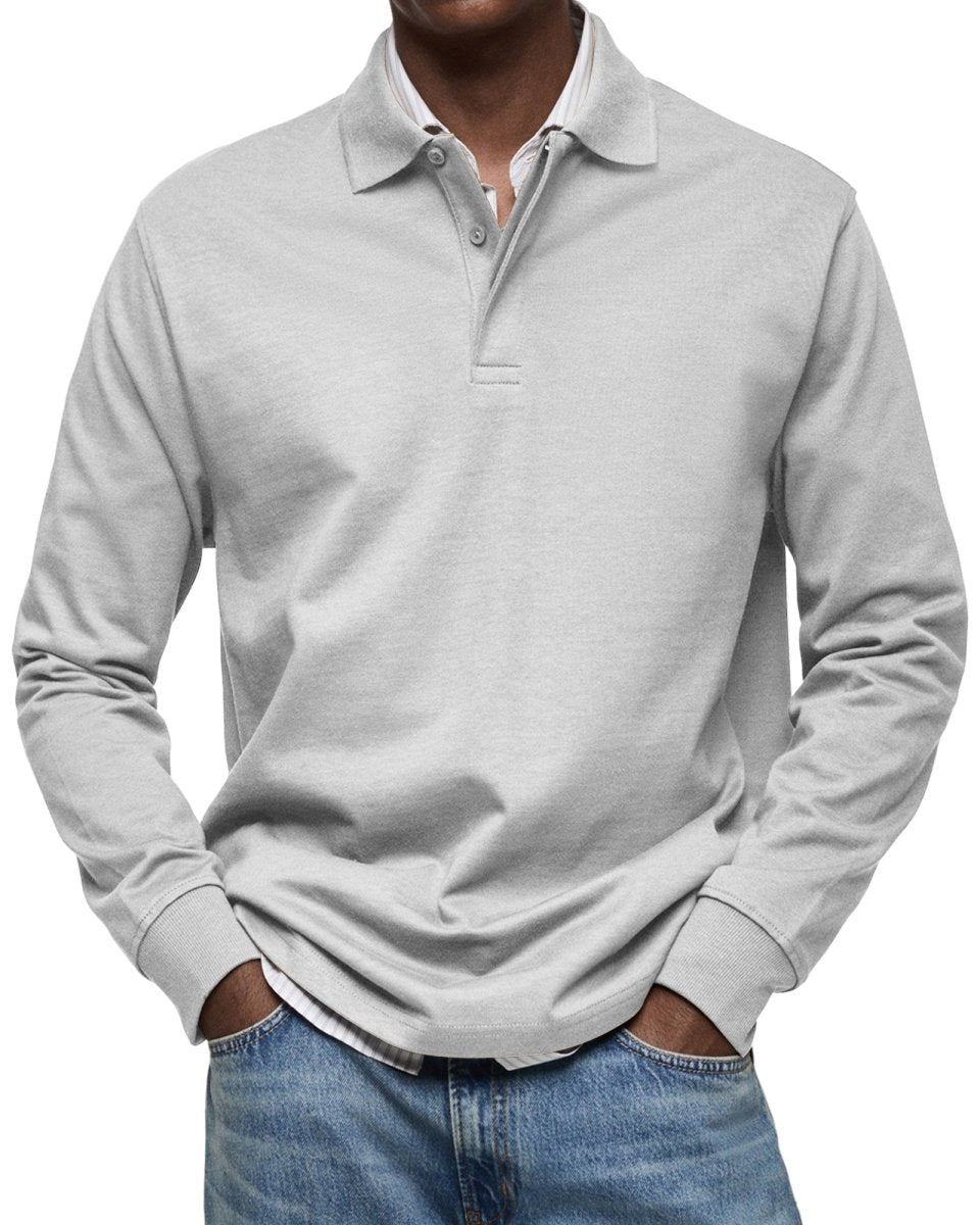Alexandre | Casual Long Sleeve Polo - Barbara New York