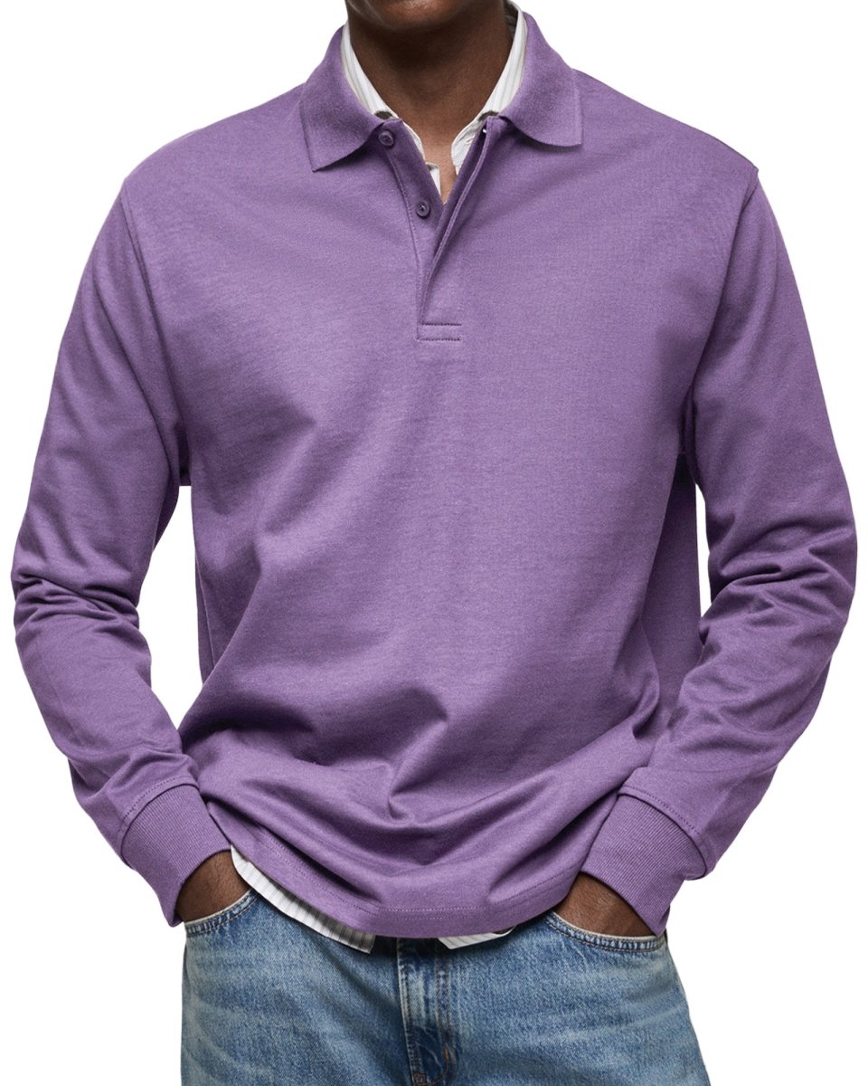 Alexandre | Casual Long Sleeve Polo - Barbara New York
