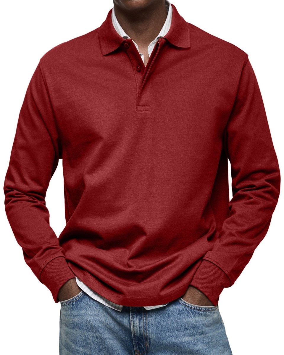 Alexandre | Casual Long Sleeve Polo - Barbara New York