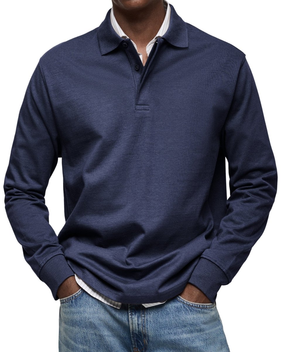 Alexandre | Casual Long Sleeve Polo - Barbara New York