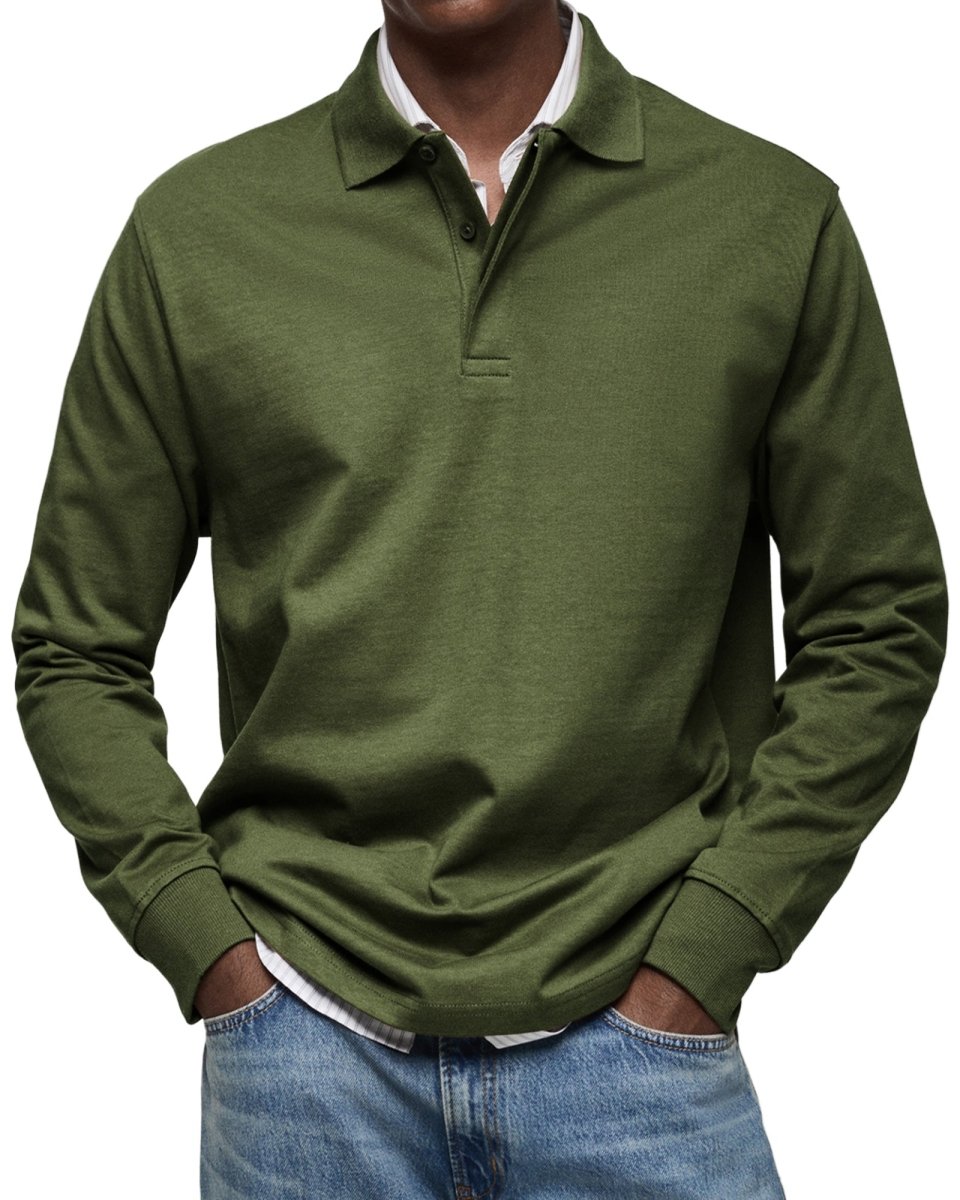Alexandre | Casual Long Sleeve Polo - Barbara New York