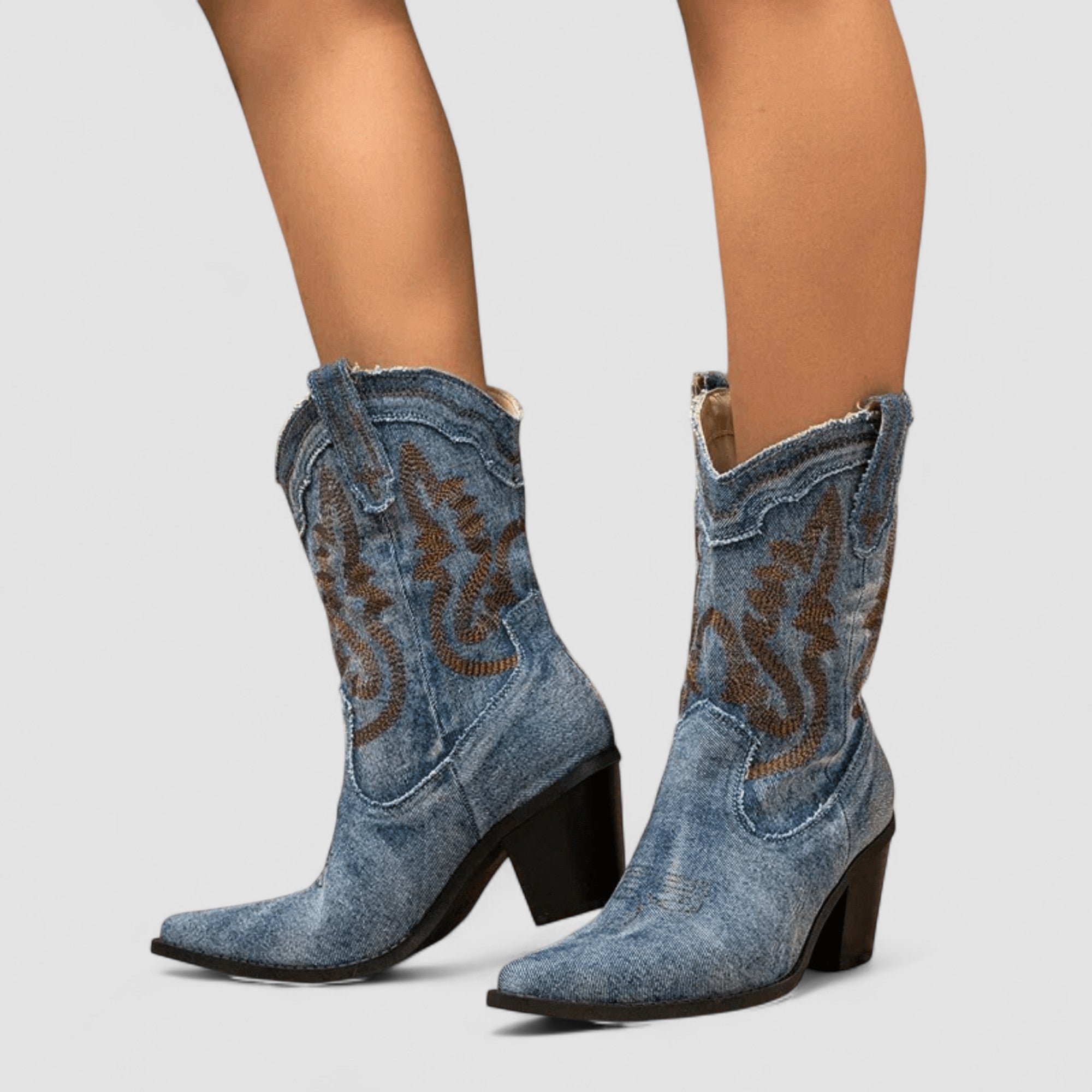 Selena™ – Orthopedic Denim Ankle Boots