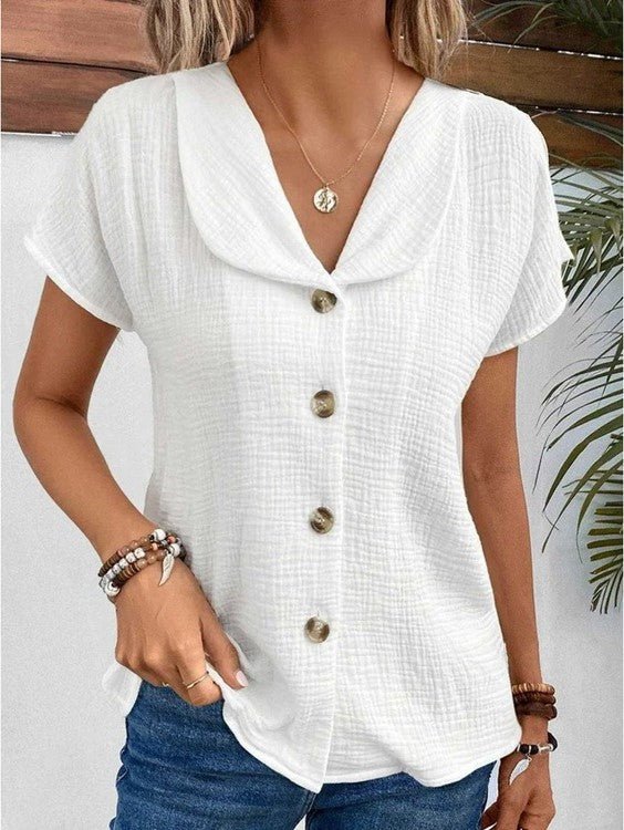 Tova - Relaxed Fit Summer Blouse - Barbara New York