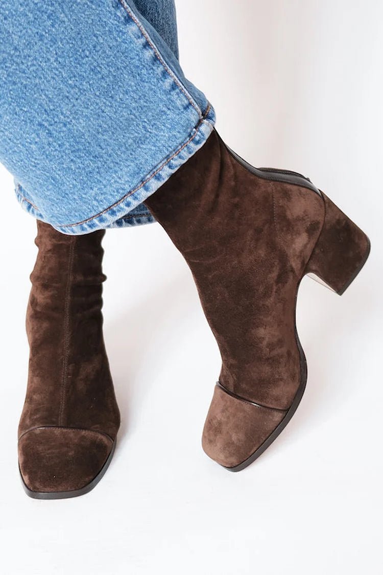 Victoria | Square toe heeled boots - Barbara New York