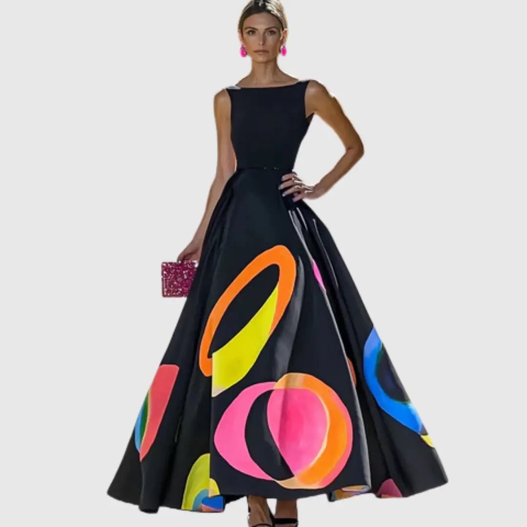 Marissa | Elegant Cut-Out Circle Detail Maxi Dress