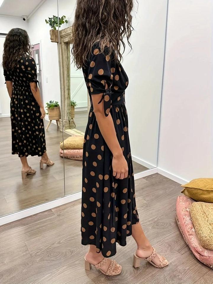 Martha | Vintage-Inspired Polka Dot Midi Dress