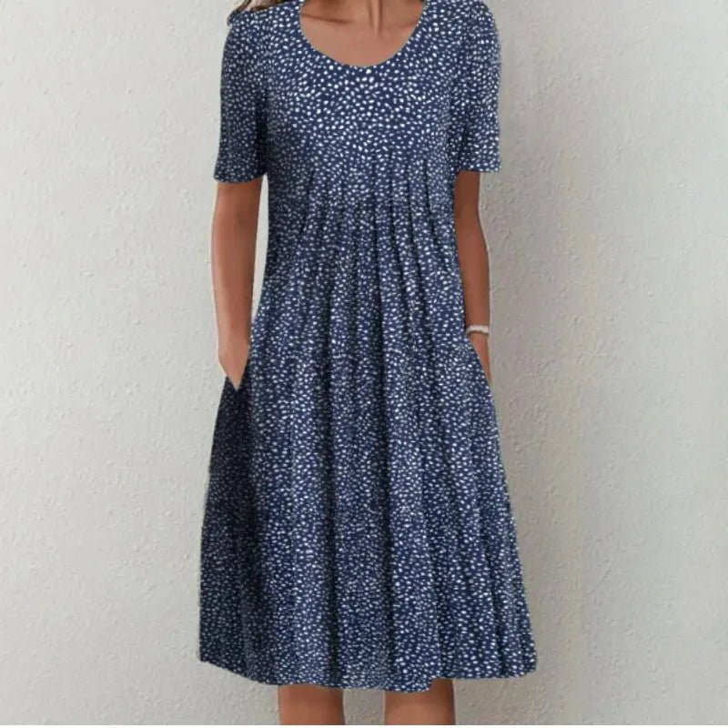 Maisie | Soft Pleated Floral Day Dress