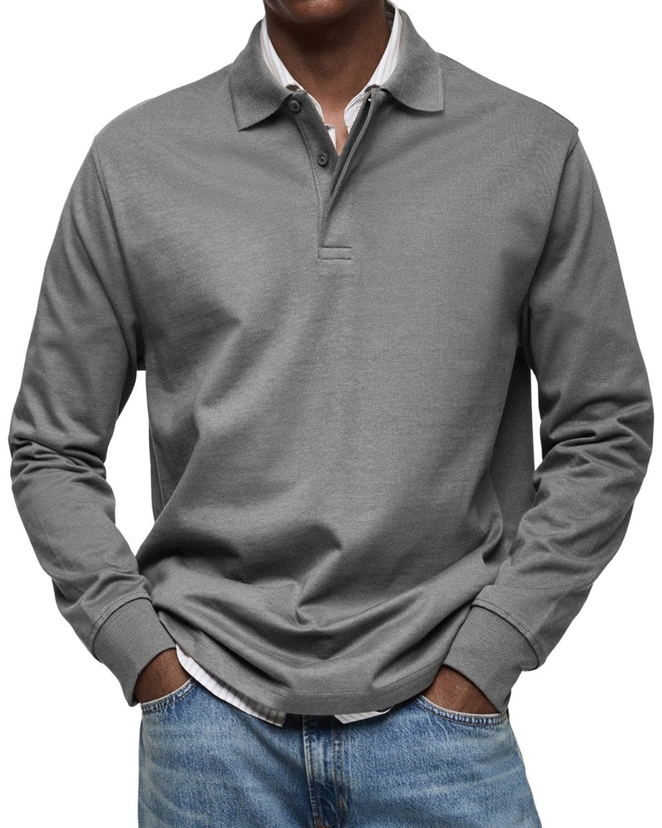 Alexandre | Casual Long Sleeve Polo - Barbara New York